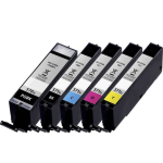 ICCLI571P511C Multipack 5 cartuchos de tinta  Alternativo Canon NEGRO (x1) / NEGRO (x1) / CIAN (x1) / MAGENTA (x1) / AMARILLO (x1), reemplaza a PACK: PGI570XLBK - 0318C001 (x1) / CLI571XLBK - 0331C001 (x1) / CLI571XLC - 0332C001 (x1) / CLI571XLM - 0333C001 (x1) / CLI571XLY - 0334C001 (x1)