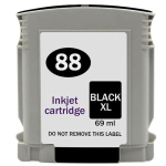 XH88XLBKRP Cartucho de tinta  Reciclado calidad Premium HP NEGRO, reemplaza a C9396AE nº 88XL BK