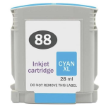 XH88XLCRP Cartucho de tinta  Reciclado calidad Premium HP CIAN, reemplaza a C9391AE nº 88XL C
