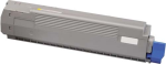 XO801YR Cartucho de toner OKI Reciclado, reemplaza a 44643001