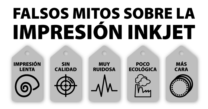Falsos mitos sobre la impresión inkjet.